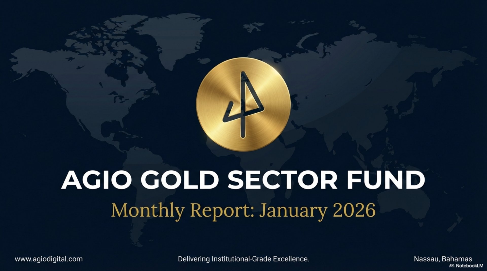 Agio Gold Sector Fund — Monthly Report Cover, January 2026