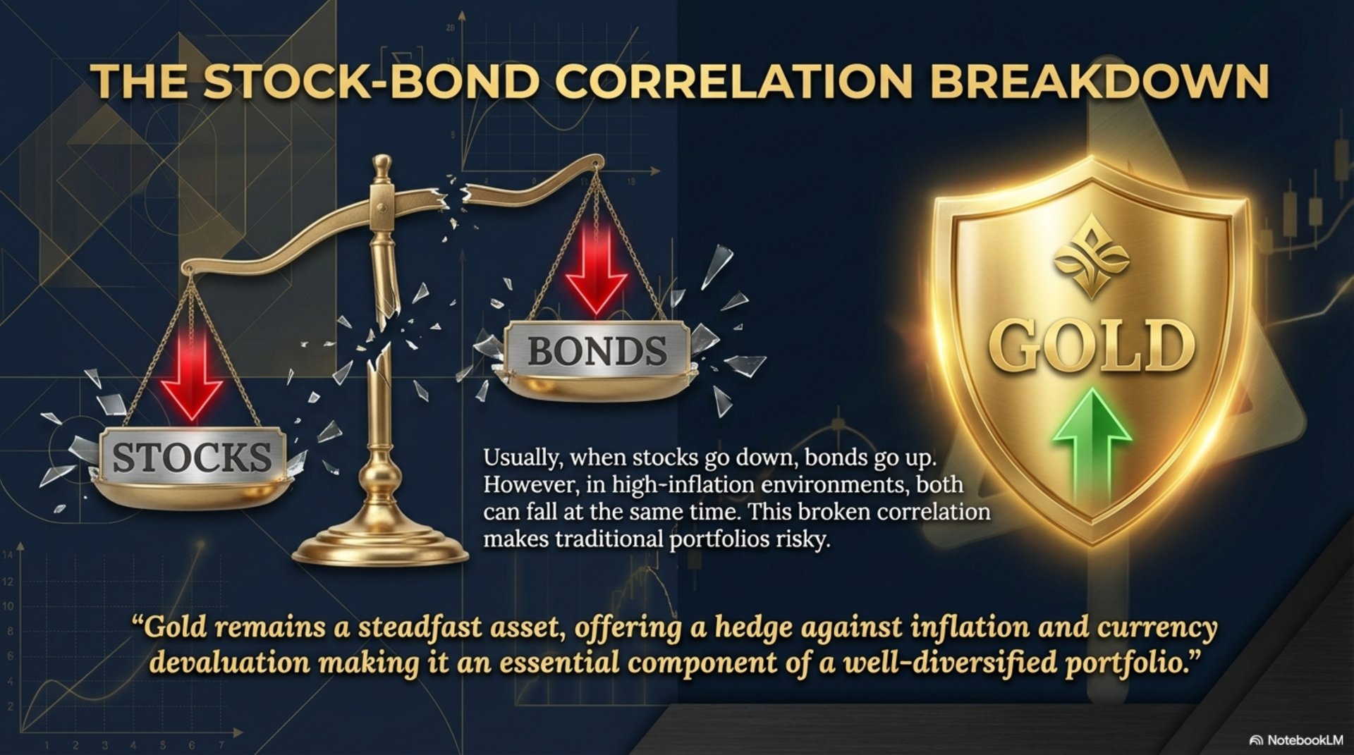 Stock-Bond Correlation Breakdown — Gold as the Steadfast Asset