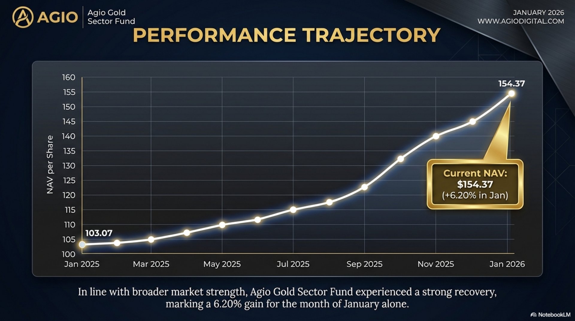 Performance Trajectory — NAV per Share Jan 2025 to Jan 2026